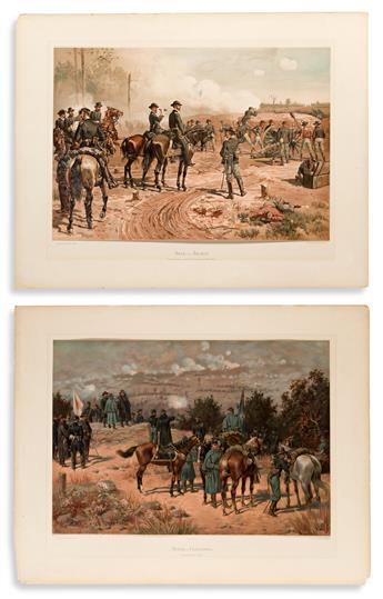 (CIVIL WAR.) Louis Prang; after Thure de Thulstrup. Prangs War Pictures.
